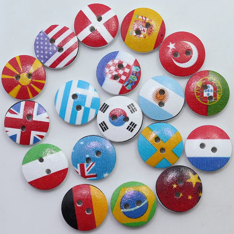 50Pcs Handmade Wooden Buttons for Clothing Sewing Children Scrapbooking Accessories Wholesale |