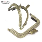 10 шт.лот 8,5 см круглая металлическая рама для сумок-клатчей, аксессуары для сумок, замок с поцелуем, бронзовая фурнитура для сумок