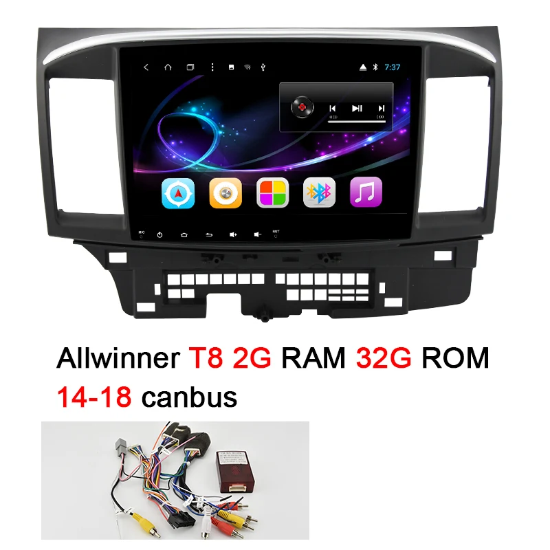 T8 14-18 Canbus AUTOTOP 2 Din Автомобильный мультимедийный радио Android 9,0 для Mitsubishi Lancer 2007- 10,1 дюймов Lancer DVD Автомобильный gps Видео плеер стерео - Цвет: T8 14-18 Canbus