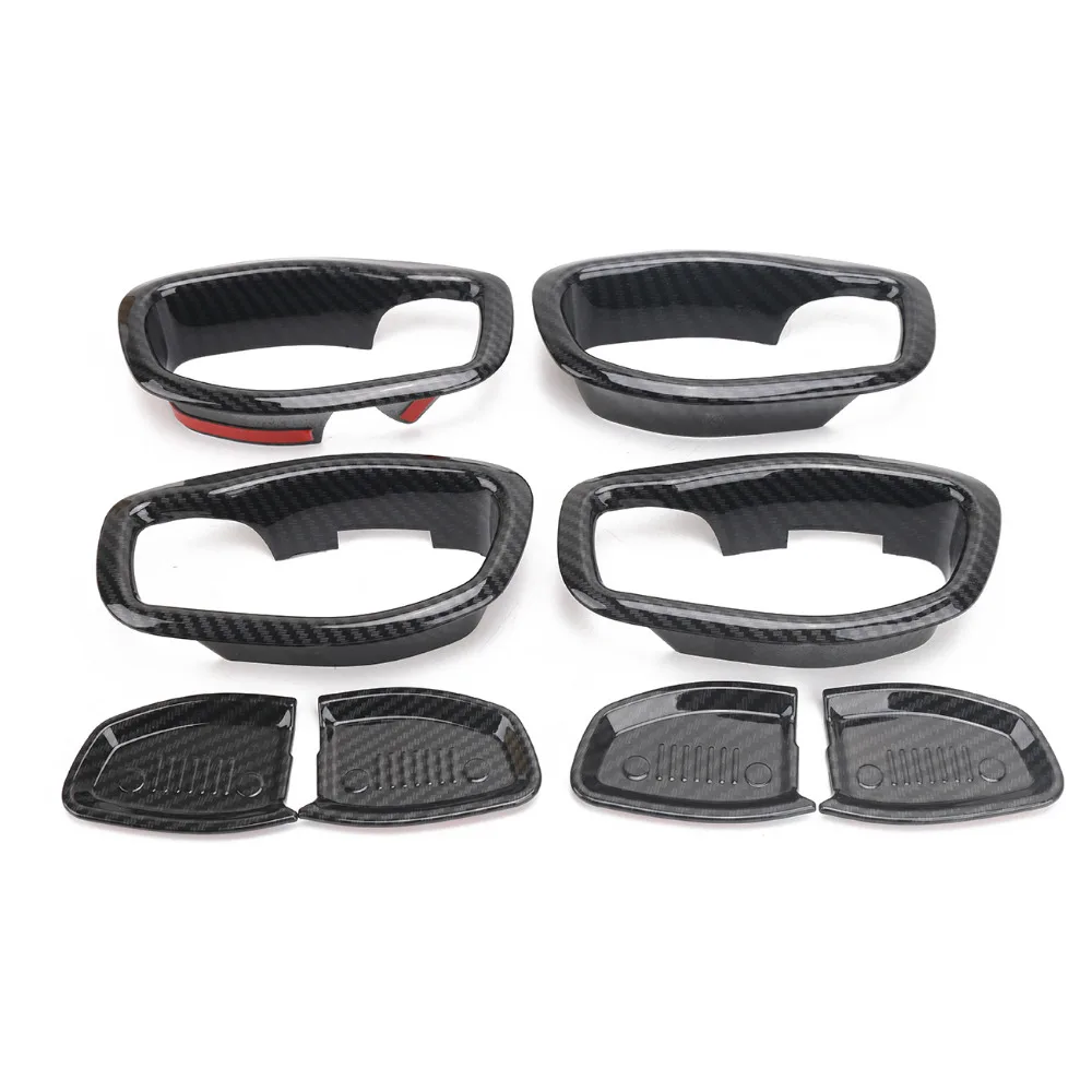 WISENGEAR 1 комплект дверная внутренняя окантовка ручки отделка для Jeep Renegade 2015 2016 2017