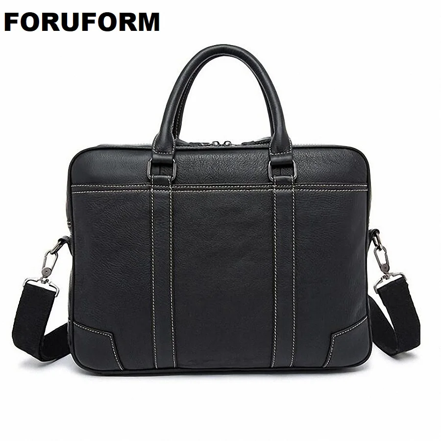 Business Summaries Vintage Style Real Leather Briefcases Men's Bags Briefcase Leather Bag Solid Office Bags For Men Male