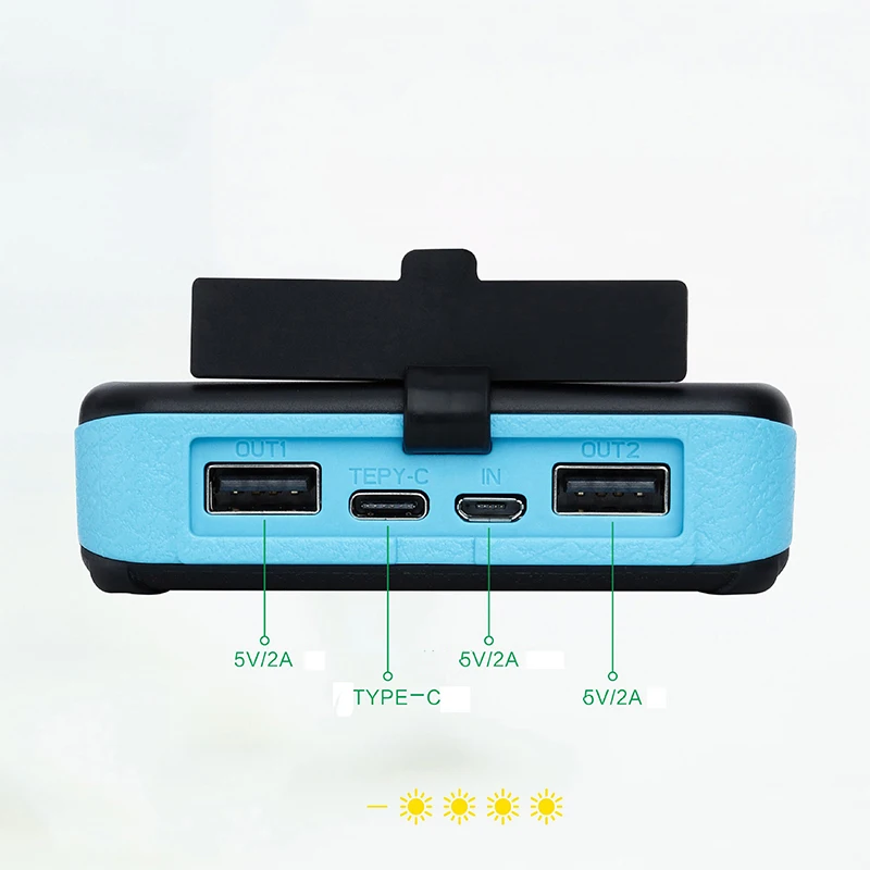 

Solar Power Bank 20000mAh Solar Charger 2 USB Ports LED Light External Battery Power Bank Qi Wireless Charger For iPhone Xiaomi