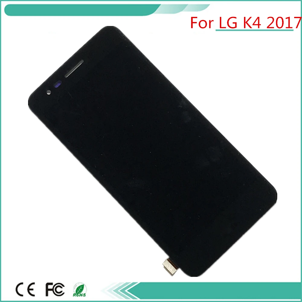 ЖК-дисплей для LG K4 2017 X230 дигитайзер сенсорного экрана с черным цветным комплектом