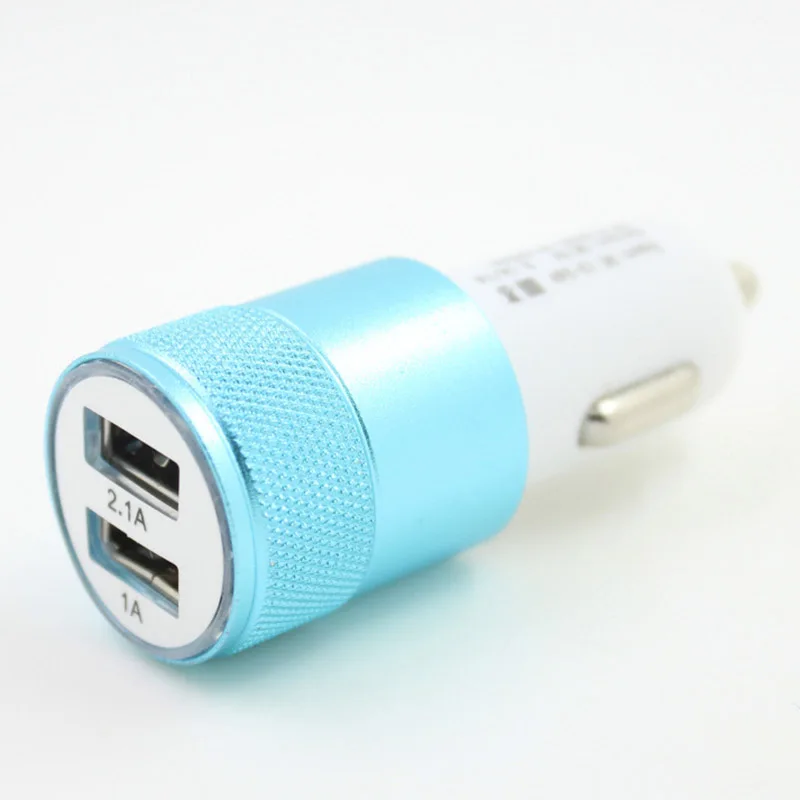 Популярное автомобильное зарядное устройство 2.1A с двойными портами USB сплав