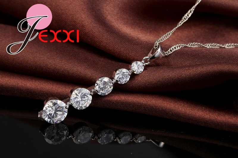 Горячая Мода 925 серебро роскошные длинные кисточки ожерелье серьги набор