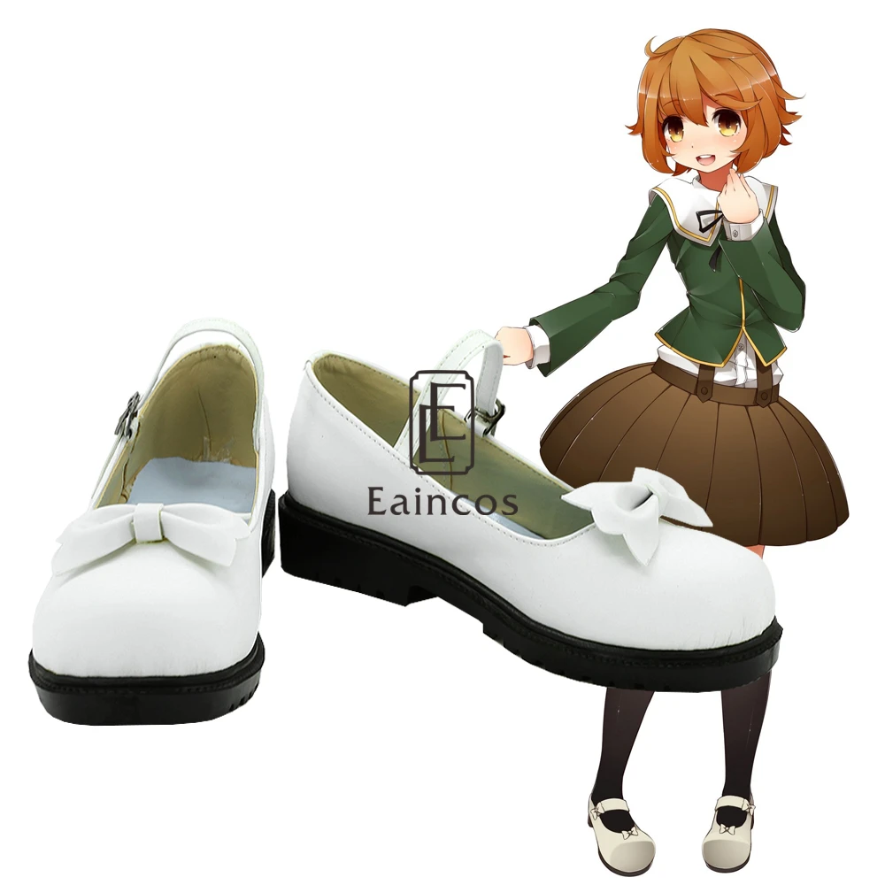 

Anime Danganronpa: Trigger Happy Havoc Fujisaki Chihiro Cosplay White Shoes Custom-made