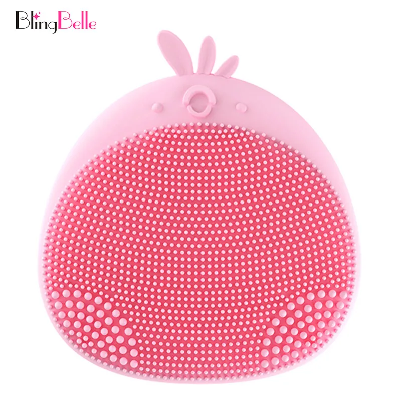 BlingBelle Мини Мягкие силиконовые щетка для чистки лица кремния вибратор скраб кожи