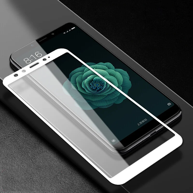 Для Xiaomi mi a2 lite плёнка из закалённого стекла MOFI mi A2 защитная плёнка полностью покрывающая экран для Xiaomi mi A2 прозрачный 2.5D пленка из закаленного стекла - Цвет: White