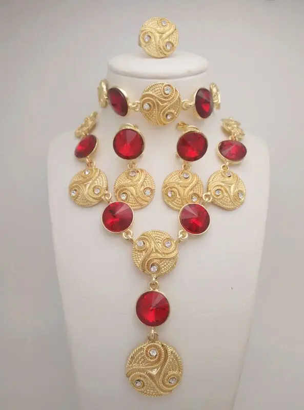 Комплект из колье серёг и кольца цинкового сплава|african beads jewelry set|beaded setnigerian wedding |