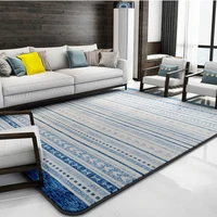 simple style striped bedside carpet 200240cm living room coffee table carpet rectangle ground mat decoration floor mat