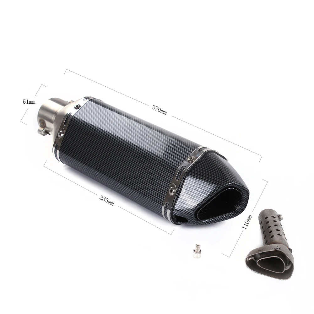 Akrapovic выхлопная мото rcycle выхлопная escape moto db killer pot для honda msx125 suzuki sv650 KTM для езды honda cb500f YAMAHA FZ25