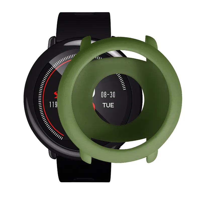 Защитный чехол 2 в 1 для Xiaomi Huami AMAZFIT Pace Band чехлы из ТПУ с ремешком и защитная пленка