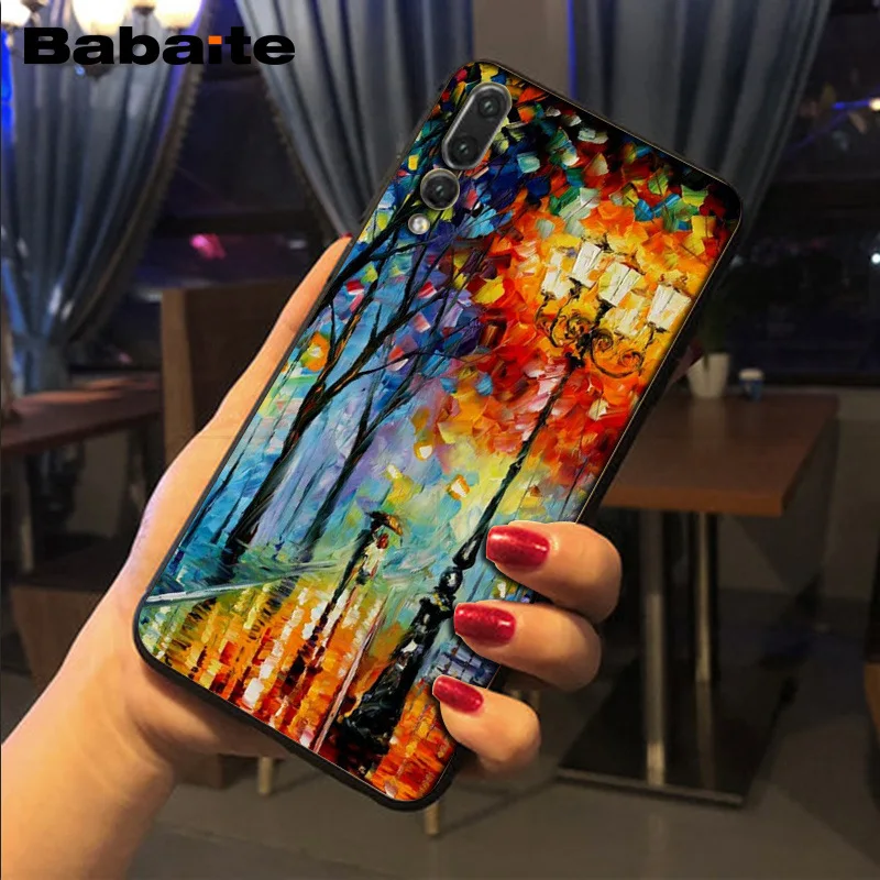 Babaite oilpaint картина маслом черный мягкий чехол для телефона huawei p20 pro p20lite p9lite nova 3i honor