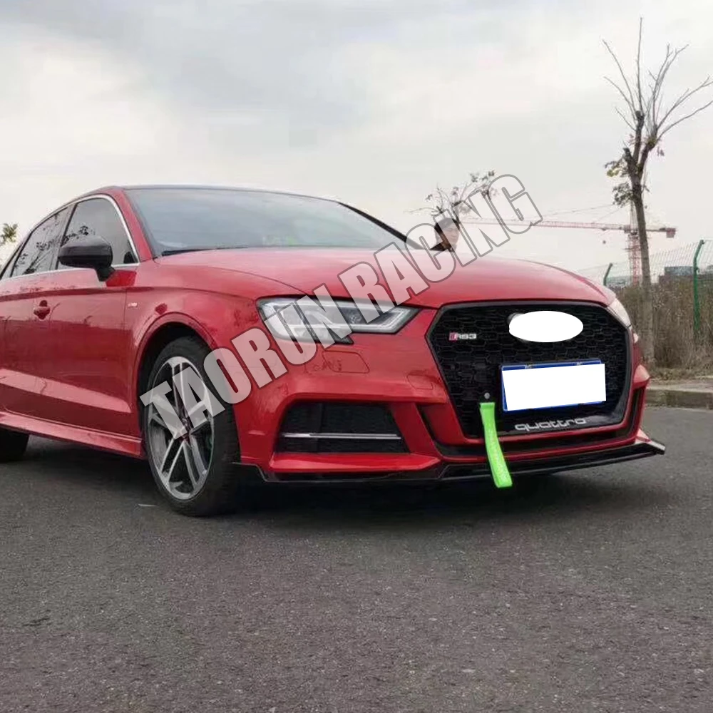 S3 ABS черный передний бампер спойлер для Audi A3 S line & Bumper 2017 2018 2019 (не подходит