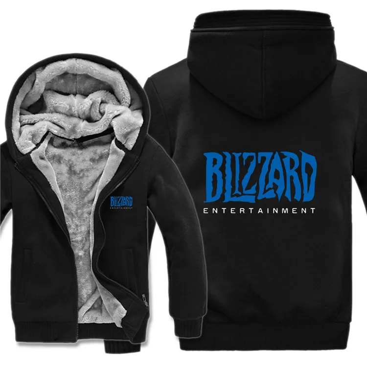 Модные новые толстовки Blizzard зимняя флисовая толстовка Blizzard игровое Пальто Теплая мужская Толстовка высокого качества - Цвет: As picture
