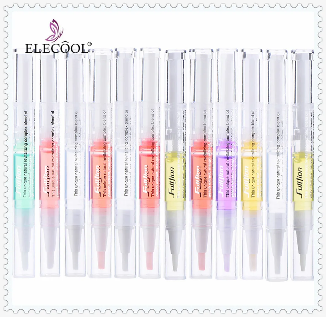 ELECOOL фруктовым вкусом масла для ногтей ручка росписи лаком Уход за ногтями