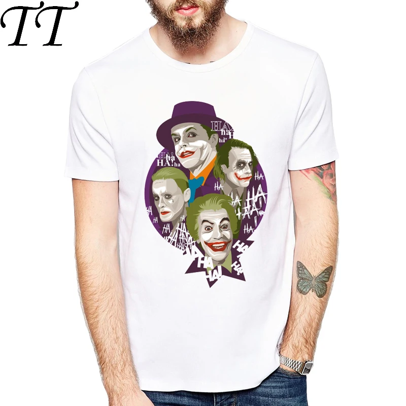 Новые летние мужские футболки с надписью &quotJoker Heath&quot|Мужские футболки| |