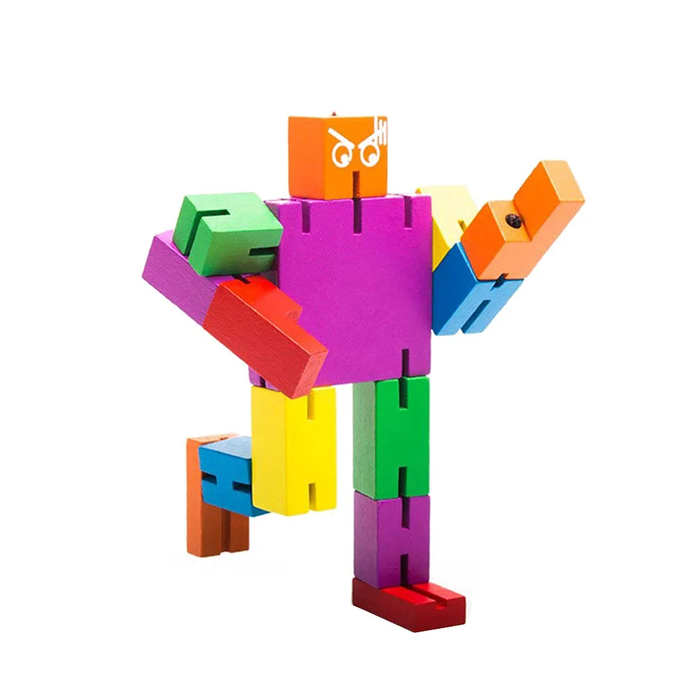 Развлекательные игрушки красочные новые многофункциональные деревянные кубики