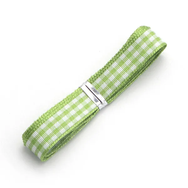 Grass Green 5y Ywzatgis 5 ярдов/18 ярдов 9,5-10 мм полиэстер корсажные ленты в шотландскую клетку ручная упаковка Подарочная посылка DIY аксессуары YT0102 - Цвет: Grass Green 5y