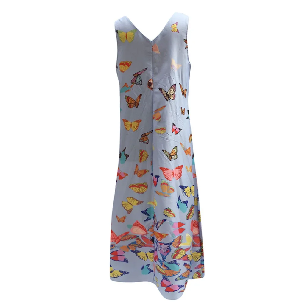 Длинное платье летние пляжные платья Vestidos Цветочные женские повседневные макси