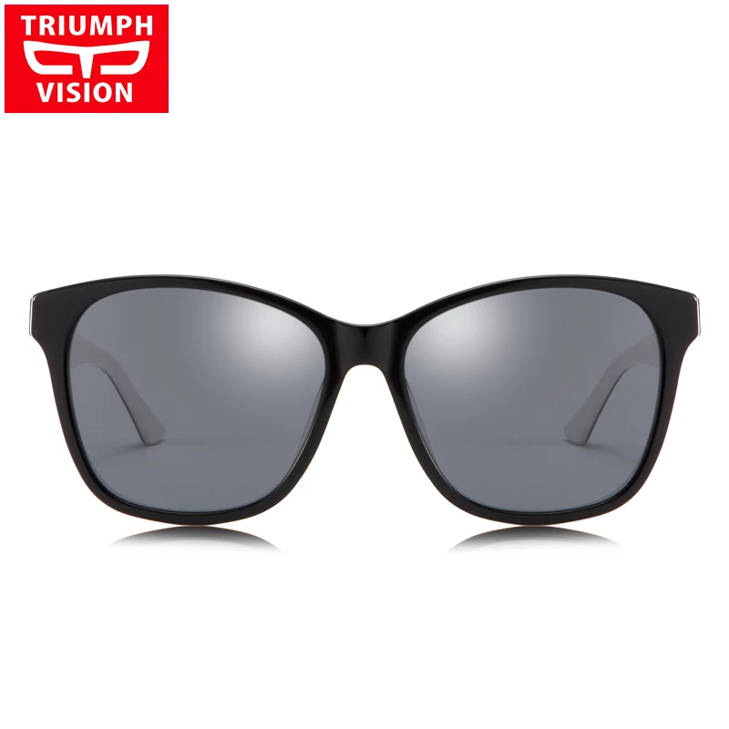 Солнцезащитные очки TRIUMPH VISION женские поляризованные темные в большой оправе
