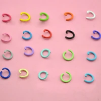 100pcslot 1 2x8mm colorful metal diy jewelry findings open single loops jump rings split ring for jewelry making