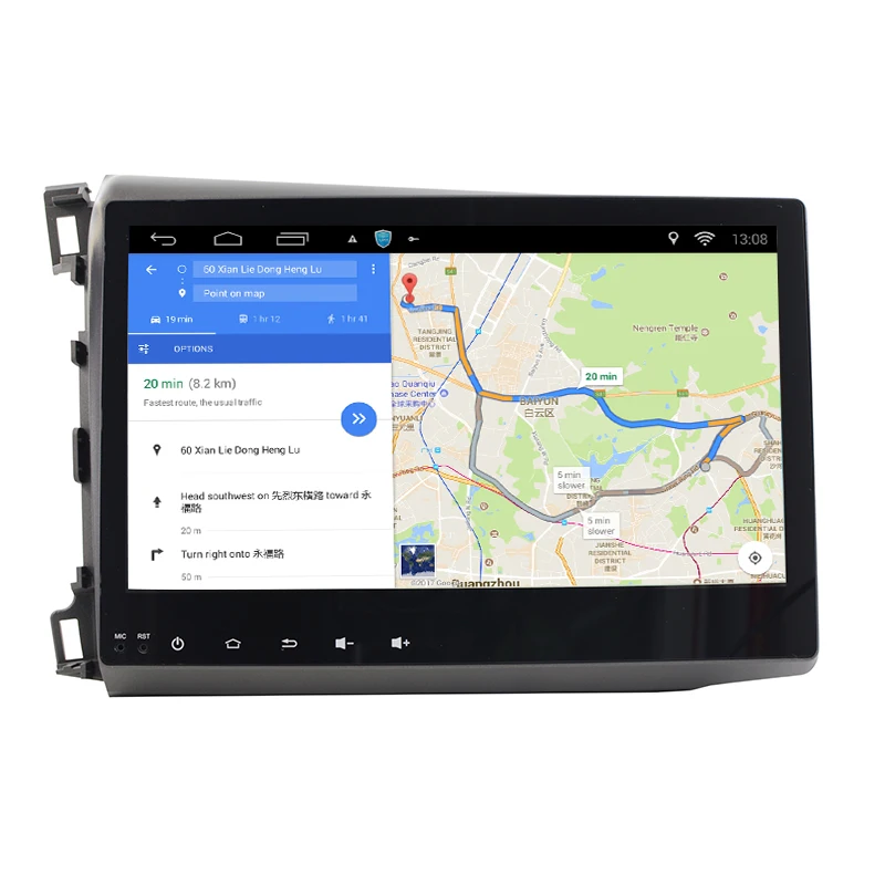 10.1 &quotAndroid 6.1.1 GPS навигации Автомобильный Мультимедийный Плеер для Honda Civic 2012 2013 2014