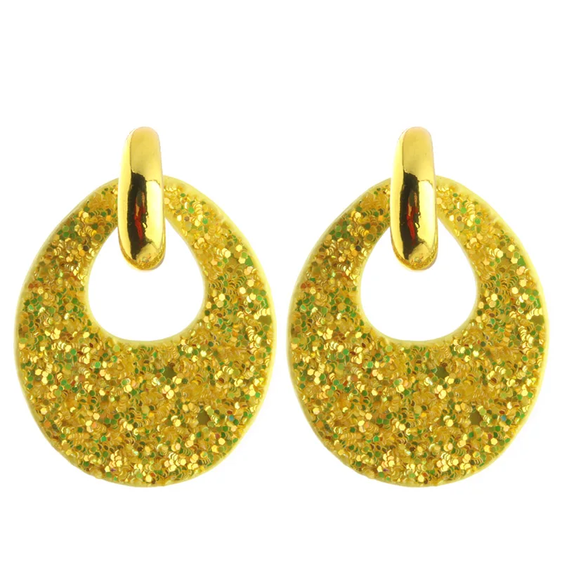 Большие серьги NeeFu WoFu из кожи с эффектом вспышки для женщин медные кольцо большие