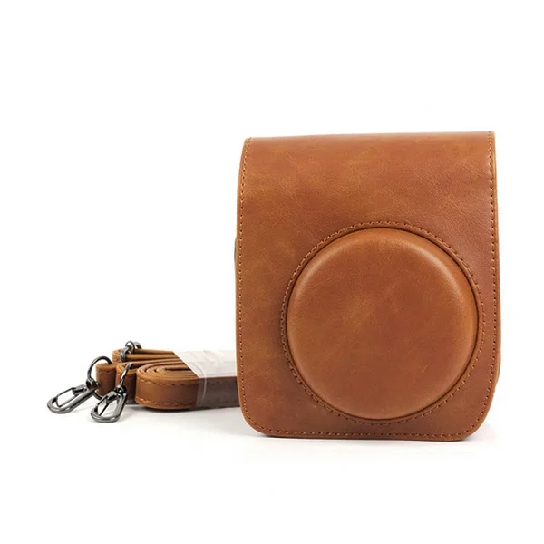 Brown Color Чехол-сумка для камеры Fujifilm Instax Mini 90 NEO из искусственной кожи с плечевым ремнем Instax Mini 90 Чехол-сумка защитный чехол - Цвет: Brown Color