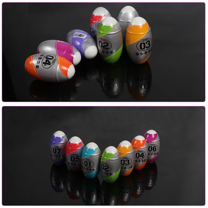 1 шт. Мужской мастурбатор Радужное яйцо мягкий силикагель для вагины настоящая