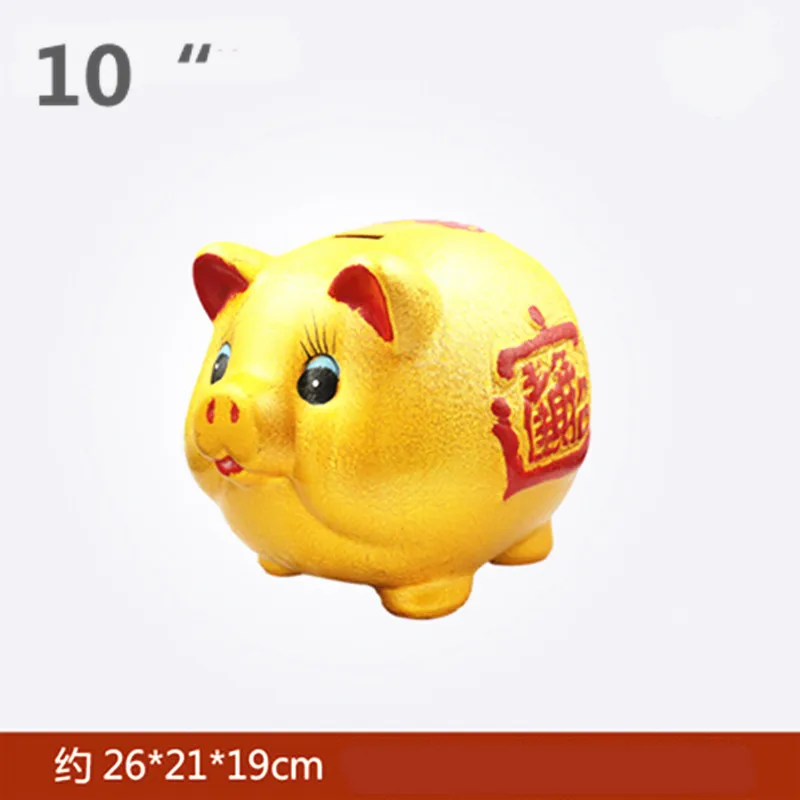 Керамическая Золотая свинка копилка скульптура большая аксессуары для