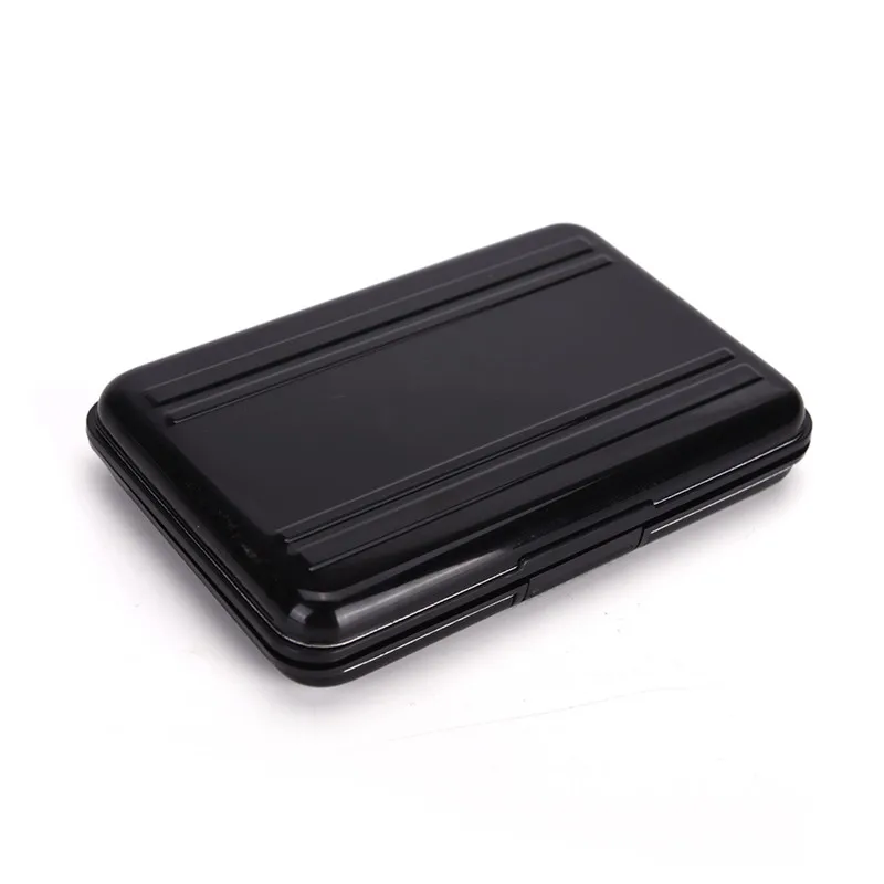 8 х держатель для карт памяти Жесткий Чехол черный алюминиевый чехол памяти|Чехлы