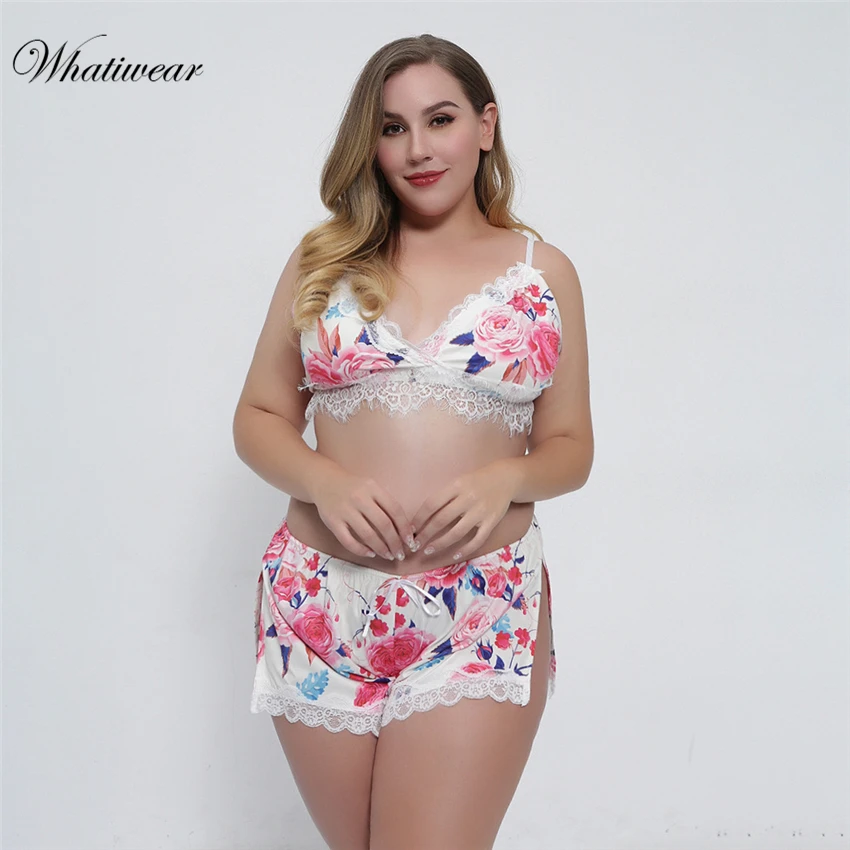 Пижама женская атласная с цветочным принтом | Женская одежда