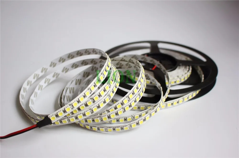 Новая Светодиодная лента 5050 DC12V 120LEDs/m 5 м/лот гибкая светодиодная теплый
