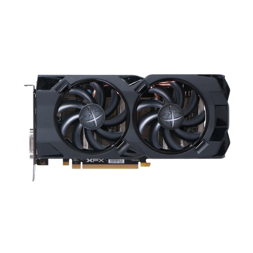 XFX видеокарты RX470 4 ГБ GDDR5 256bit PCI-E 3,0 HDMI DisplayPort DVI-D 2048SPs настольные игровые графические карты