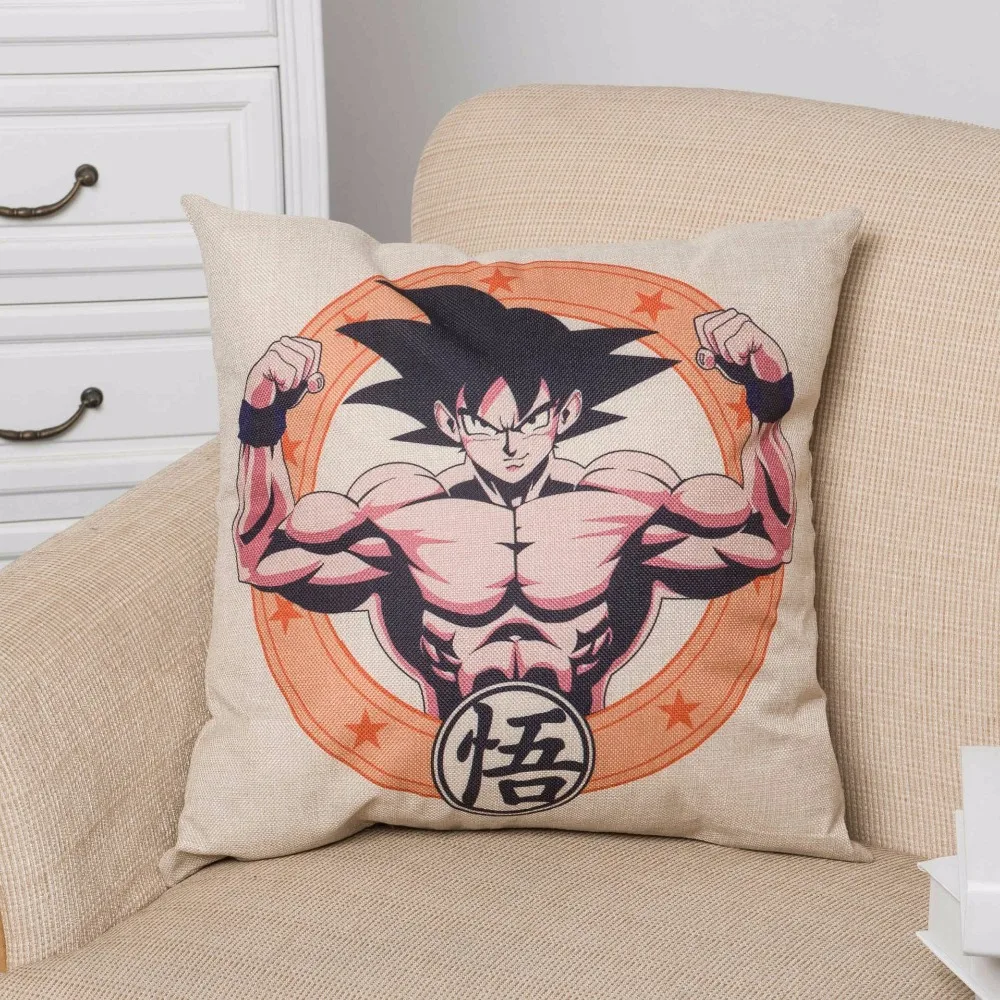 45*45 см Dragon Ball подушки детские крышка хлопок и лен офисные Чехлы для подушек