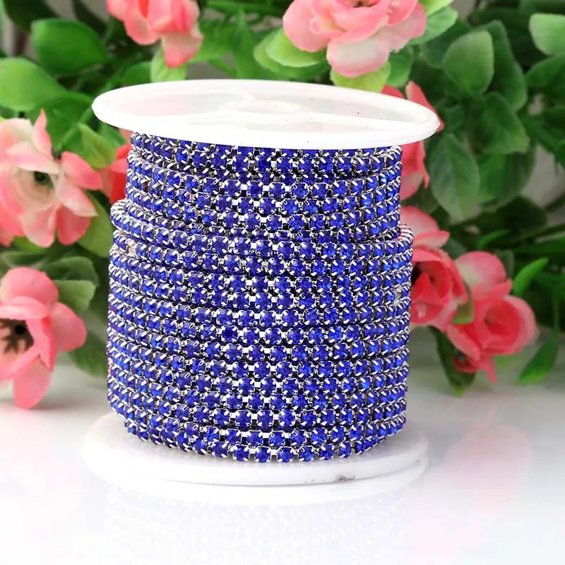 2 5 мм ярдов/рулон Высококачественная цепочка со стразами магазин от