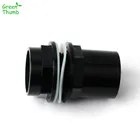 5 шт. 40 мм белый черный синий фитинги для труб прямые соединения пвх аквариум для рыб водоснабжения мужские резьбовые соединители