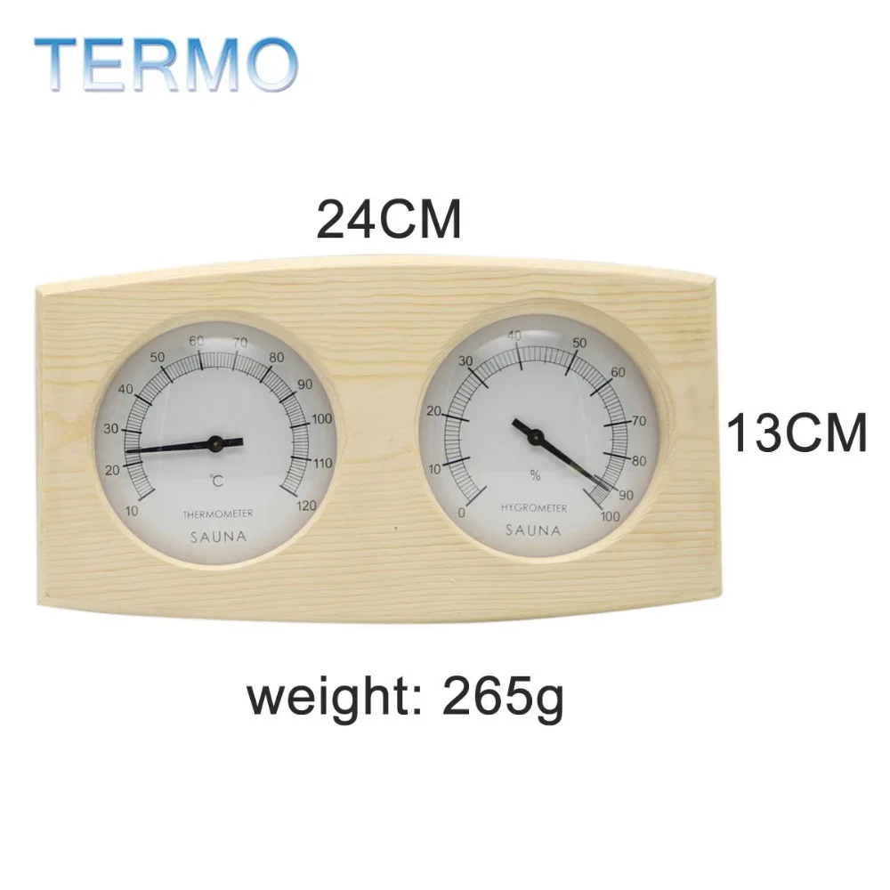 Термометр для сауны гигрометр аксессуары деревянная Двойная указка