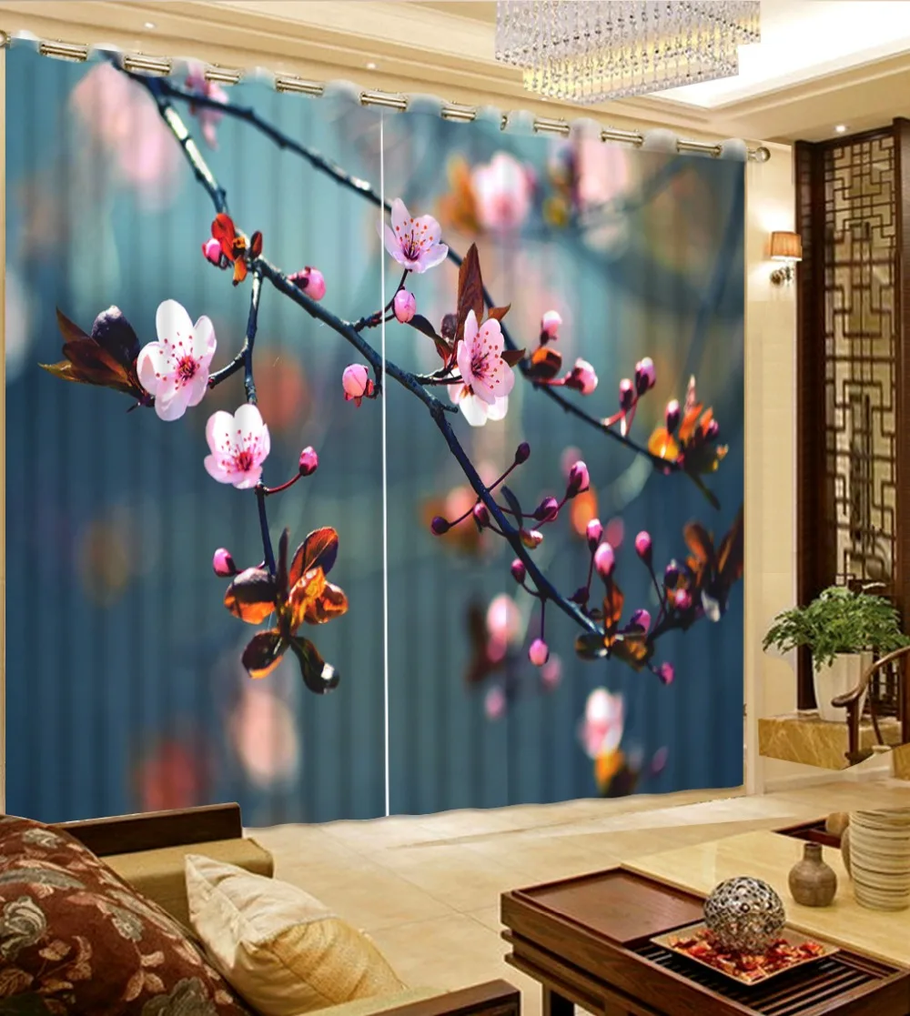 Современные красивые цветы 3D оконные занавески фото прозрачные Занавески s для