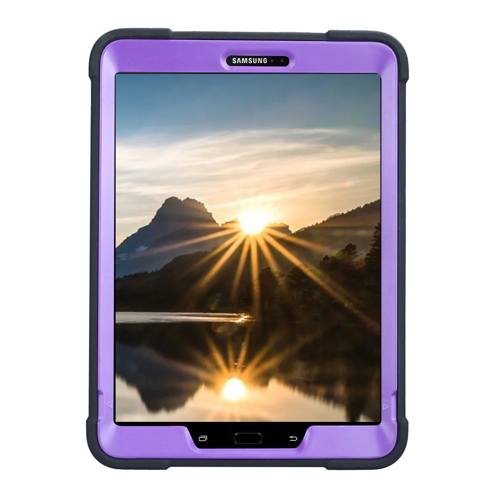 Для samsung Galaxy Tab S3 9,7 SM-T820 T825 прочный бронированный чехол для планшета детский безопасный противоударный силиконовый+ PC жесткий чехол с подставкой