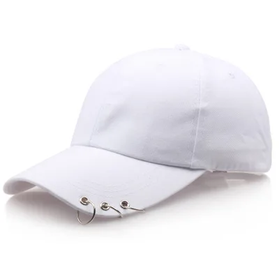 white Летняя новая мужская женская мода GD KPOP Live The Wings Tour Hat кольца для мальчиков регулируемая бейсболка 3 цвета - Цвет: white