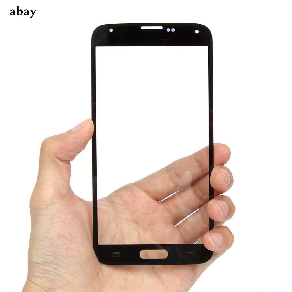 Замена ЖК-сенсорного экрана Переднее стекло Внешний объектив для Samsung S5 i9600 G900
