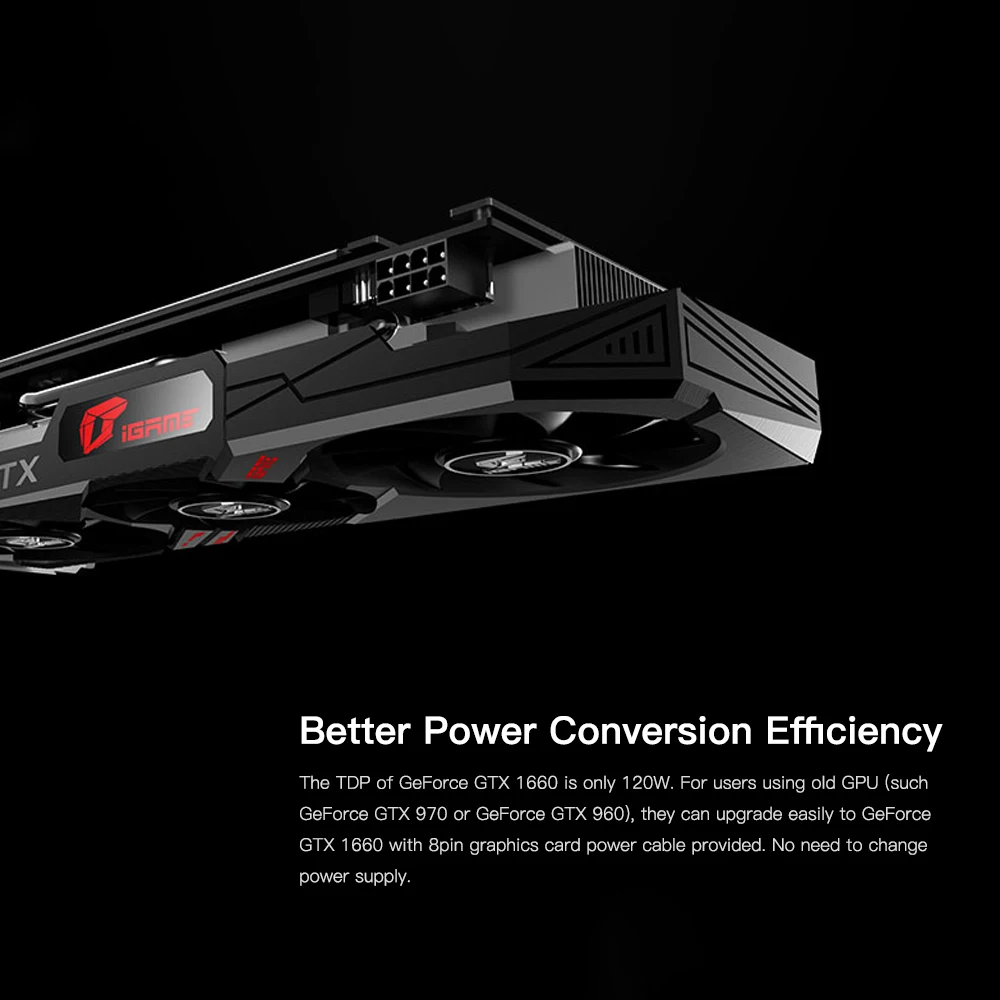 Красочная видеокарта IGame GeForce GTX 1660Ti Ultra видеокарта 6 ГБ игровая GDDR6 192bit видеокарта placa de Video для PCI-EX16 3,0