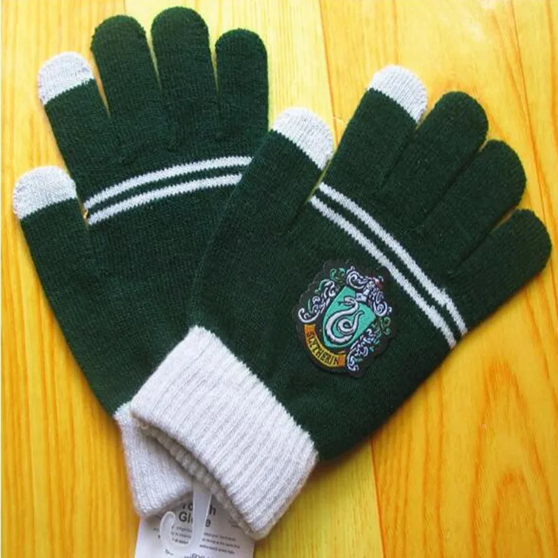 green snake 0483 Волшебные Носки изображением Поттера, перчатки, школьный подарок Гриффиндора для женщин/мужчин/девочек/мальчиков, фантастические игрушки зверей - Цвет: green snake 0483