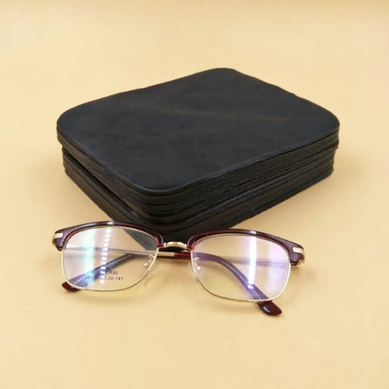 OLOEY черная замша остров шелк микрофибра для очков ткань экрана очистки 20 штук |