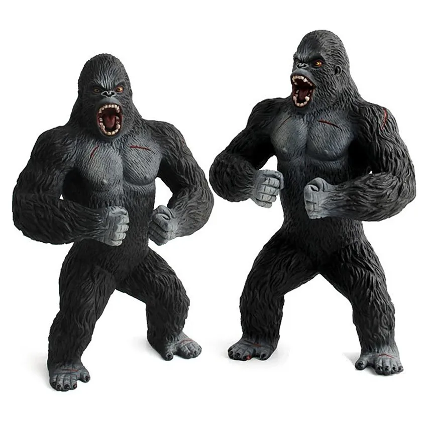 

19CM Simulation Cute Animal Model Figurine Mini Chimpanzee PVC Action Figure Gorilla Collectible Model Toy Fairy Home Decor Toy