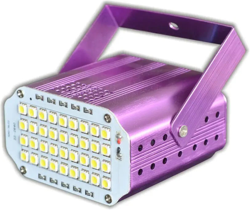 

Cheap Price 10XLOT Mini Led Strobe Light 36Pcs LED SMD 5050 Strobe Stage Light, Sound Control / Auto Run Mode