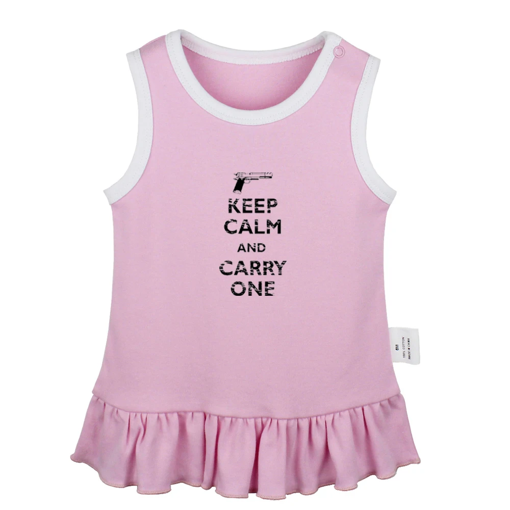 Keep Calm And Love Me Carry One Sleep Zzz/розовые дизайнерские платья для новорожденных девочек