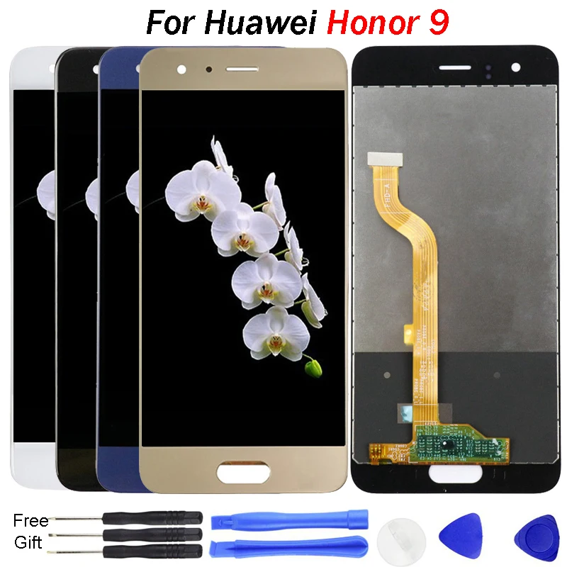 Для Huawei Honor 9 дисплей планшетофон с сенсорным ЖК экраном в сборе запасной для